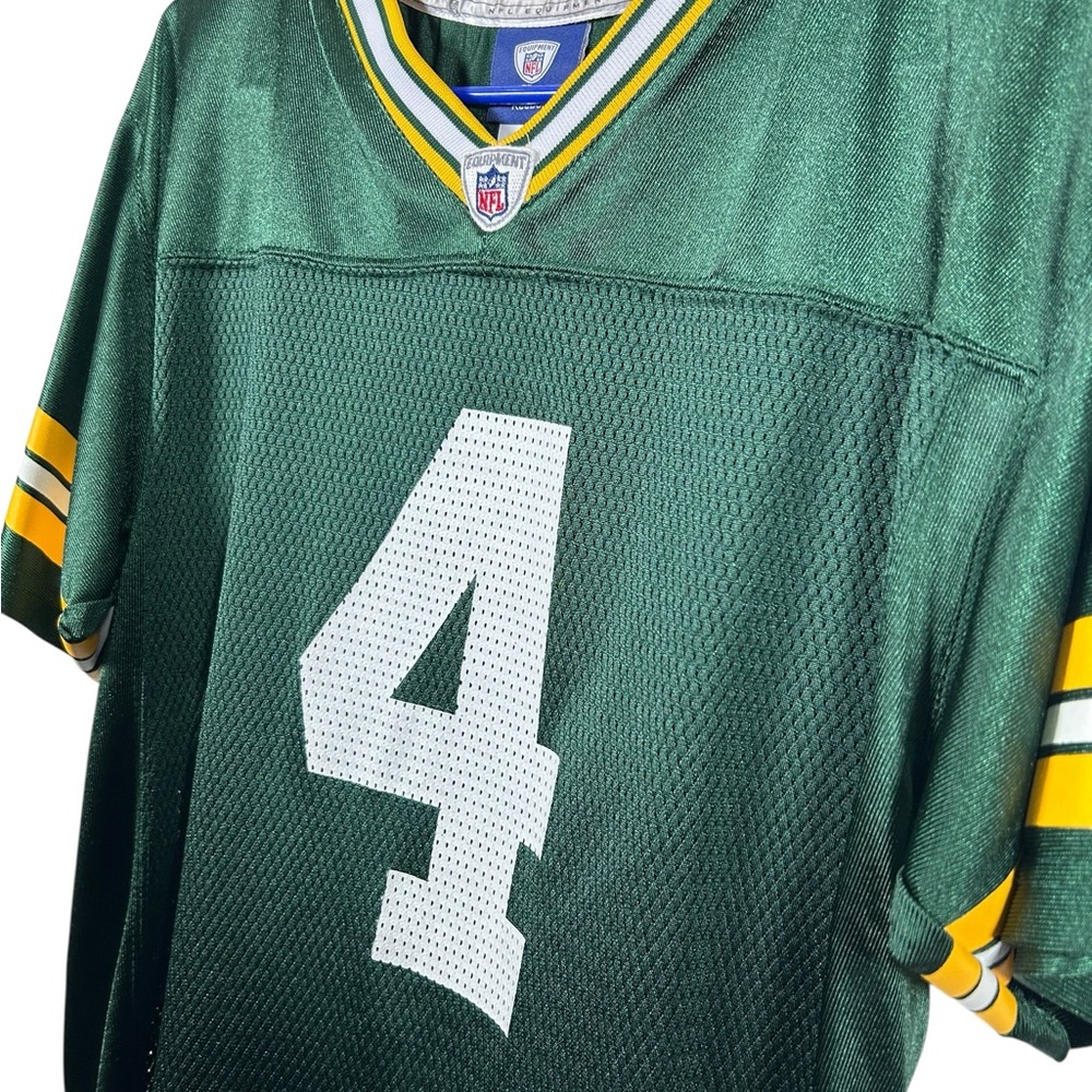 Green Bay Packers Brett Favre #4 Youth XL Reebok NFL Jersey Kids XL Green